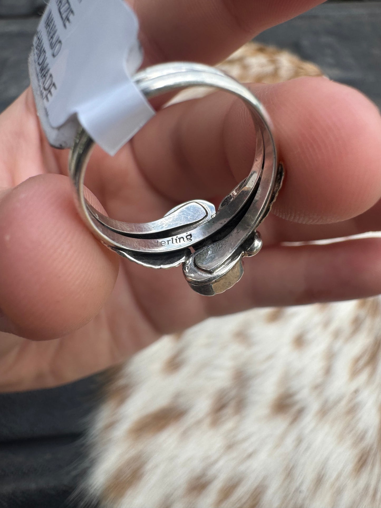 Feather Turquoise Ring