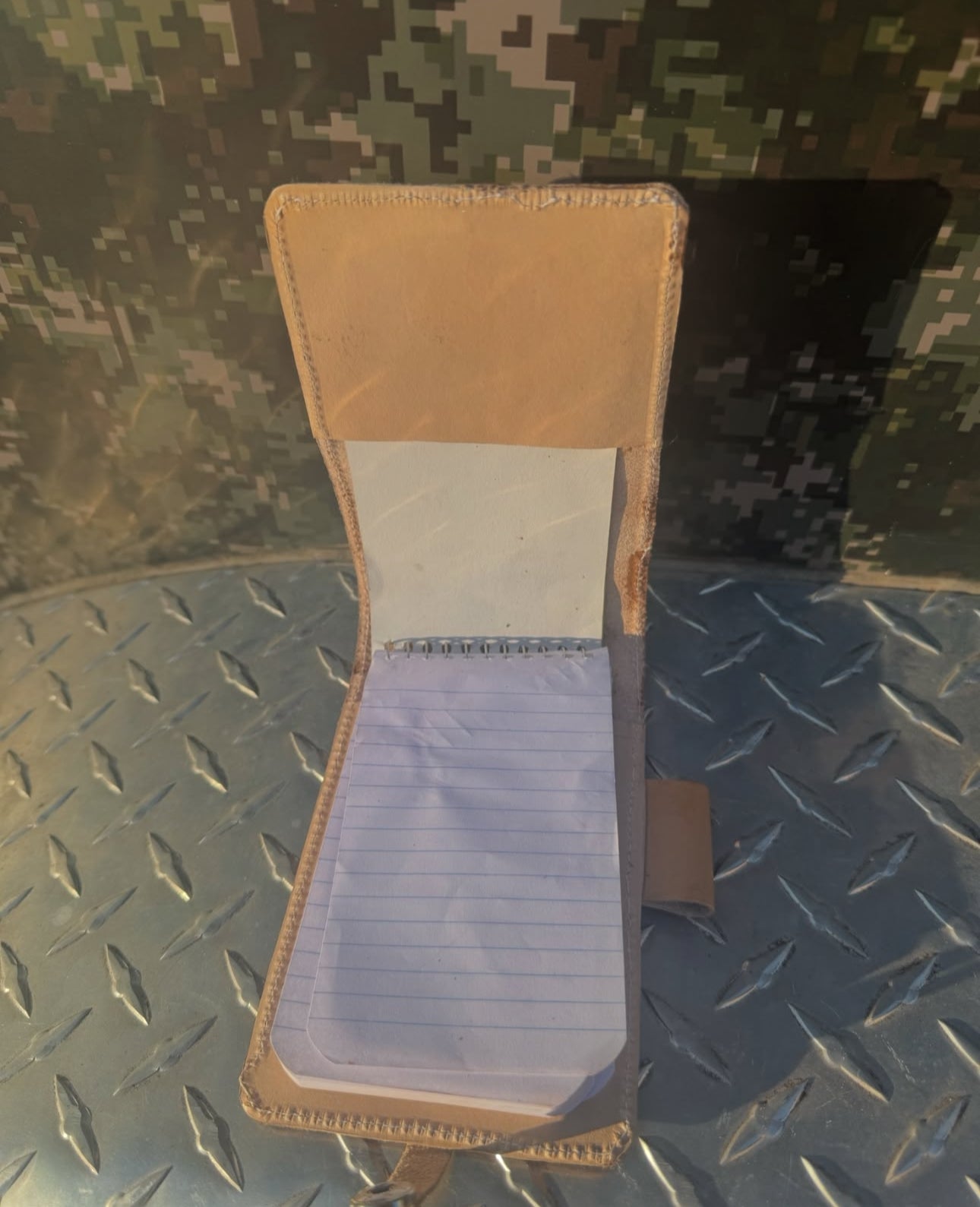 Cowhide Memo Pad Cover