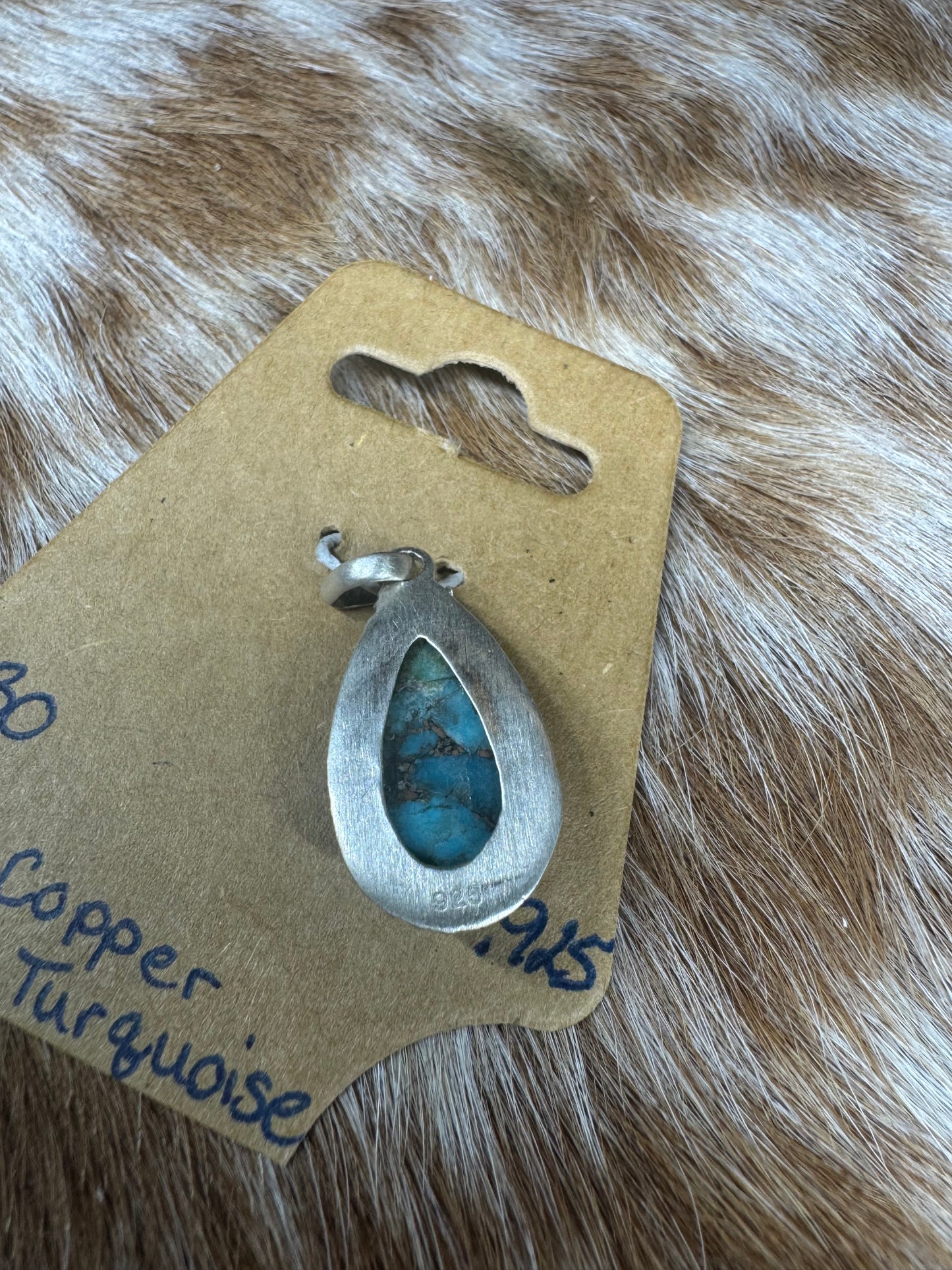 Copper Turquoise Pendent