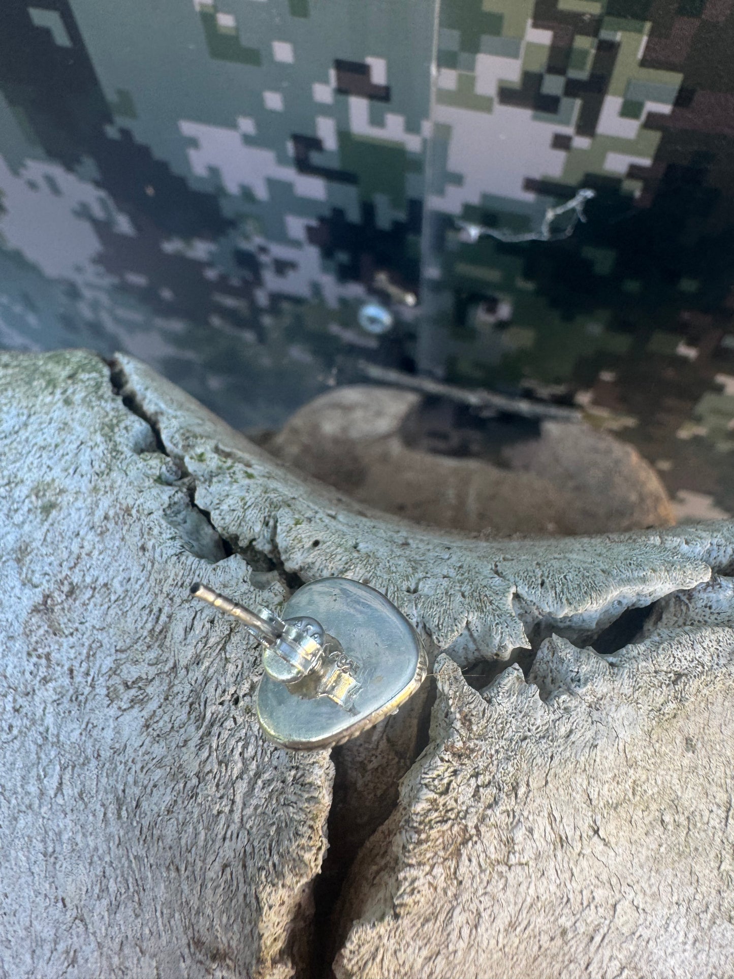 Manas Turquoise Heart Studs