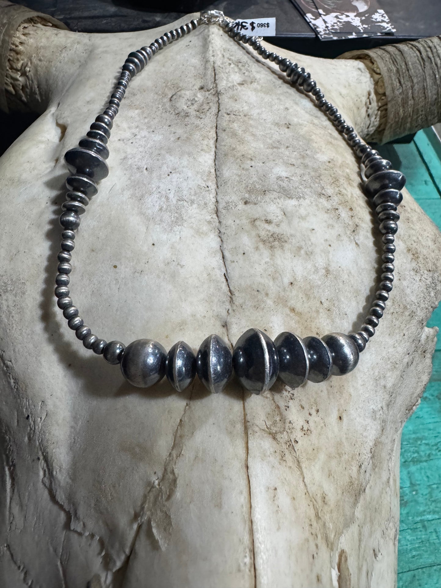 Graduated Sterling Pearl Necklace