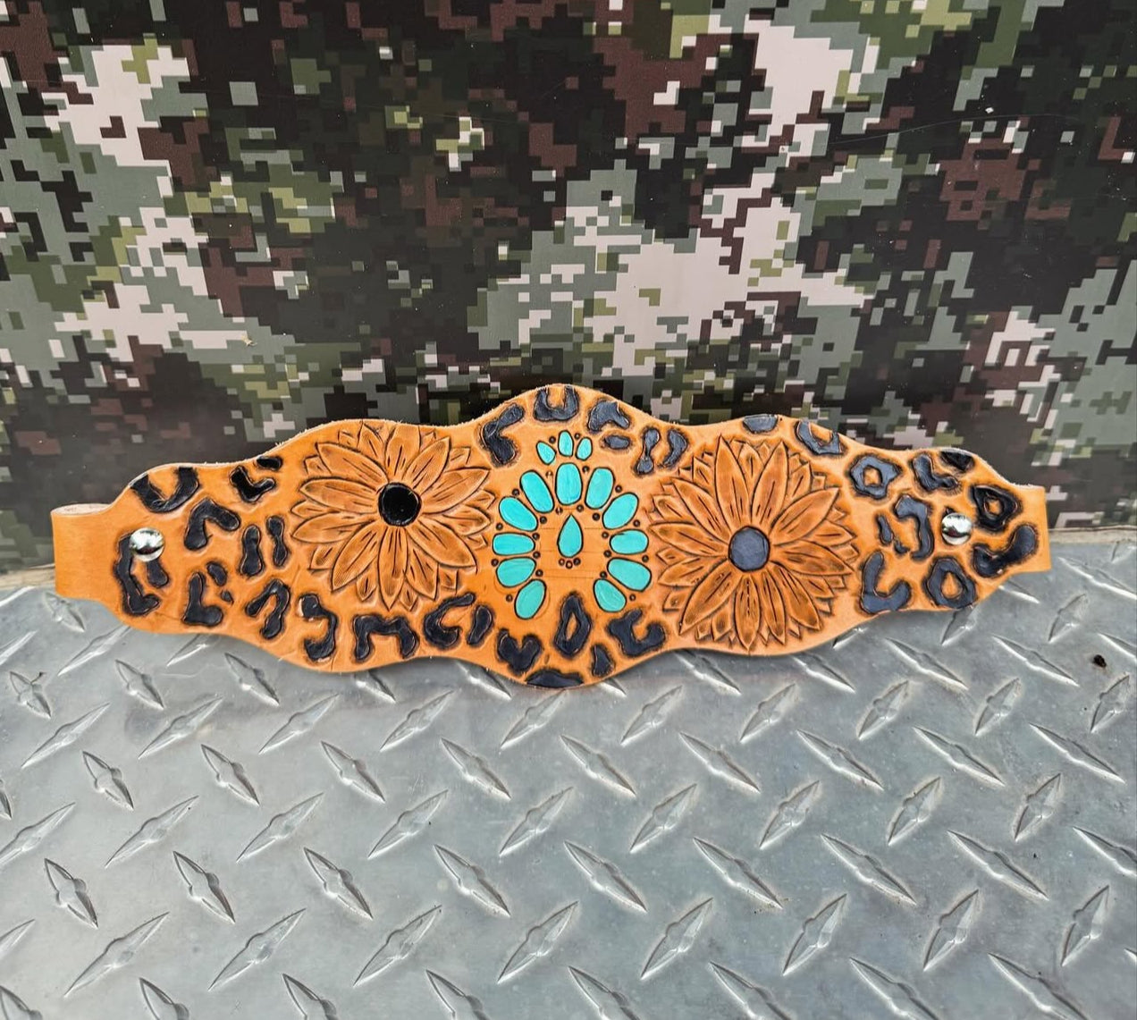 Leopard & Sunflower Noseband