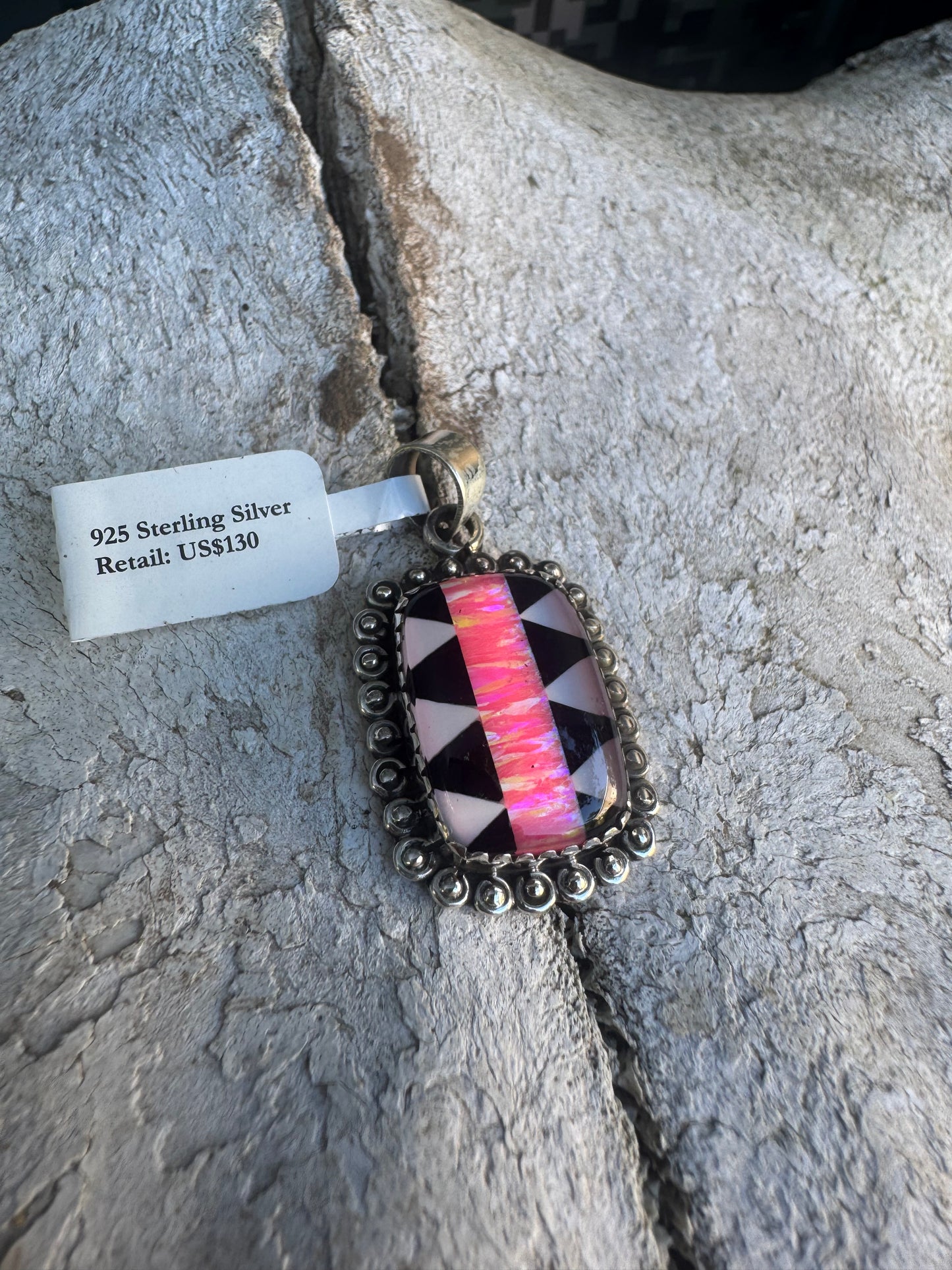 Aurora Fire Opal Pendent