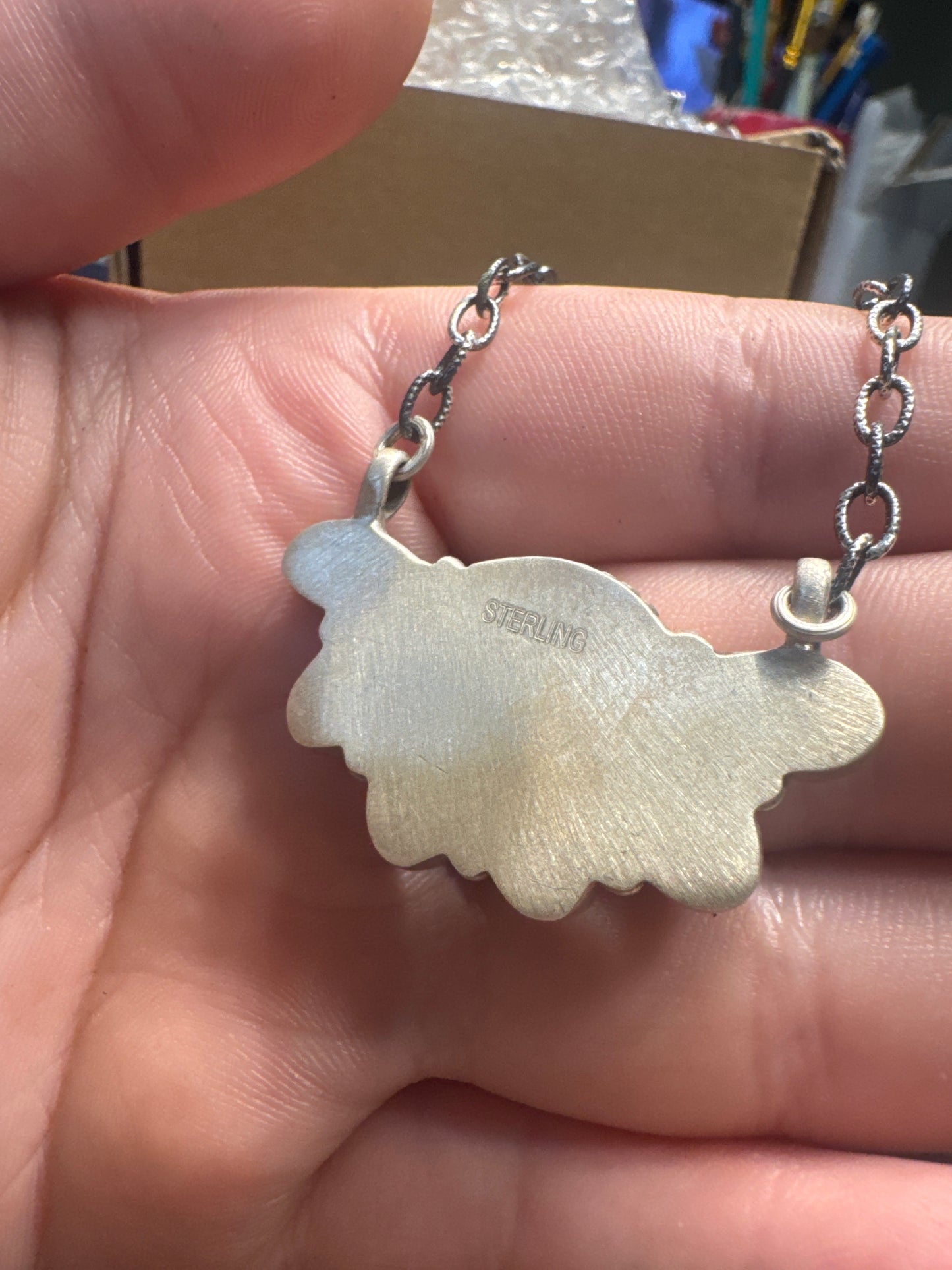 Pink Dahlia Half Cluster Necklace