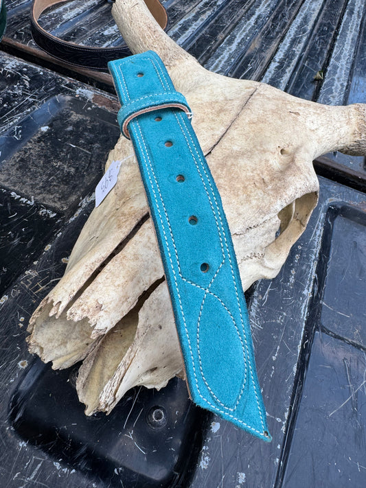 Turquoise Gunslinger Stitch Belt