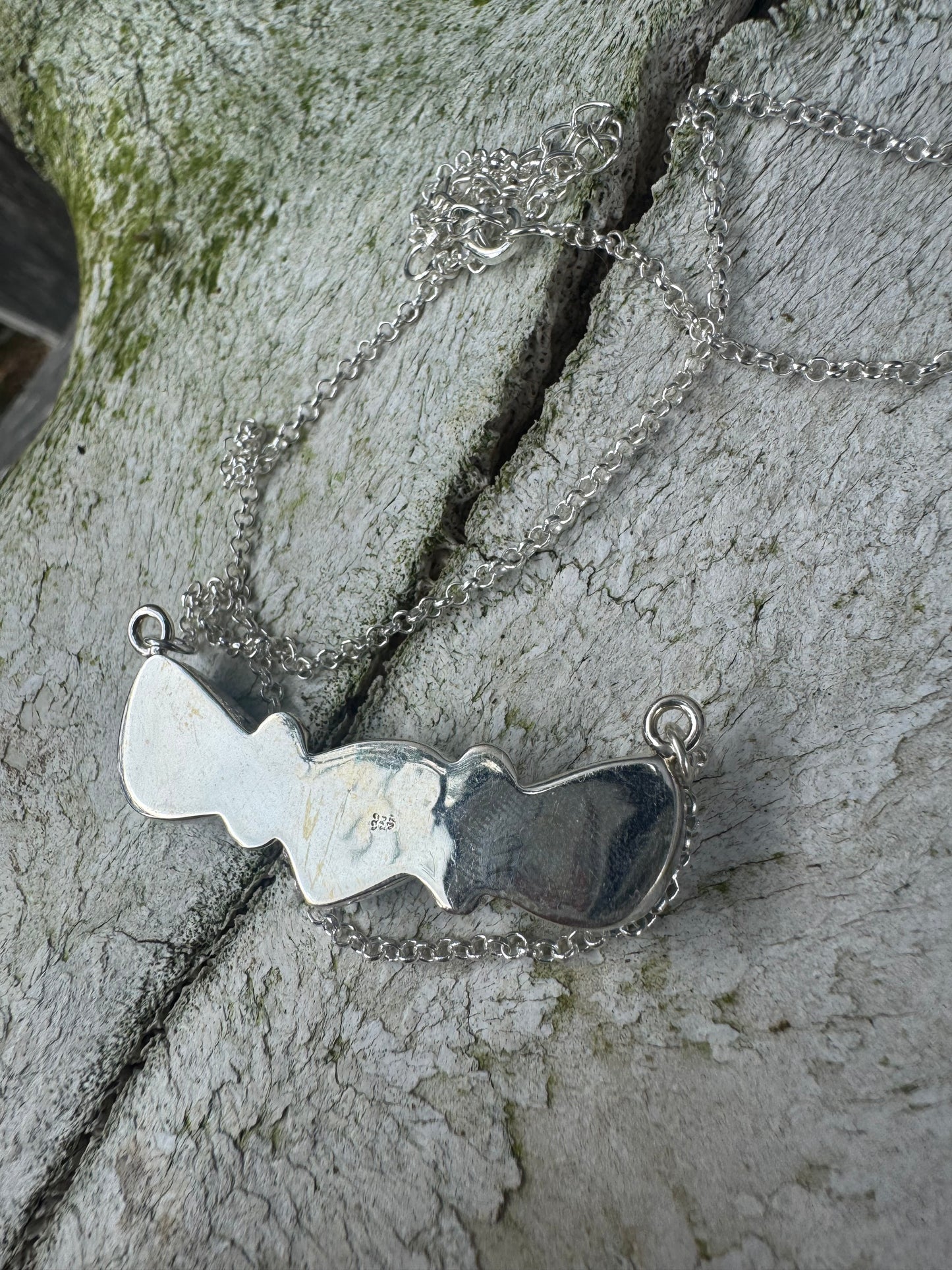 3 Stone Turquoise Bar Necklace