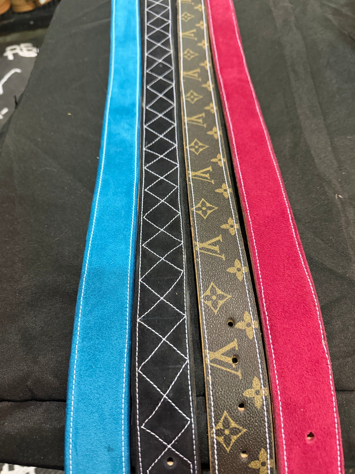 Hot Pink Suede Belt