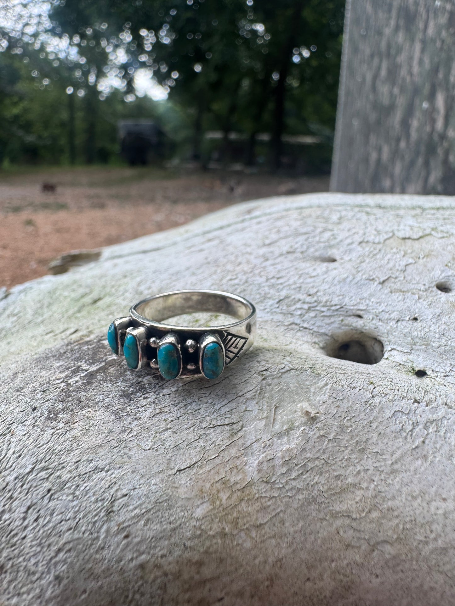 4 Stone Turquoise Ring