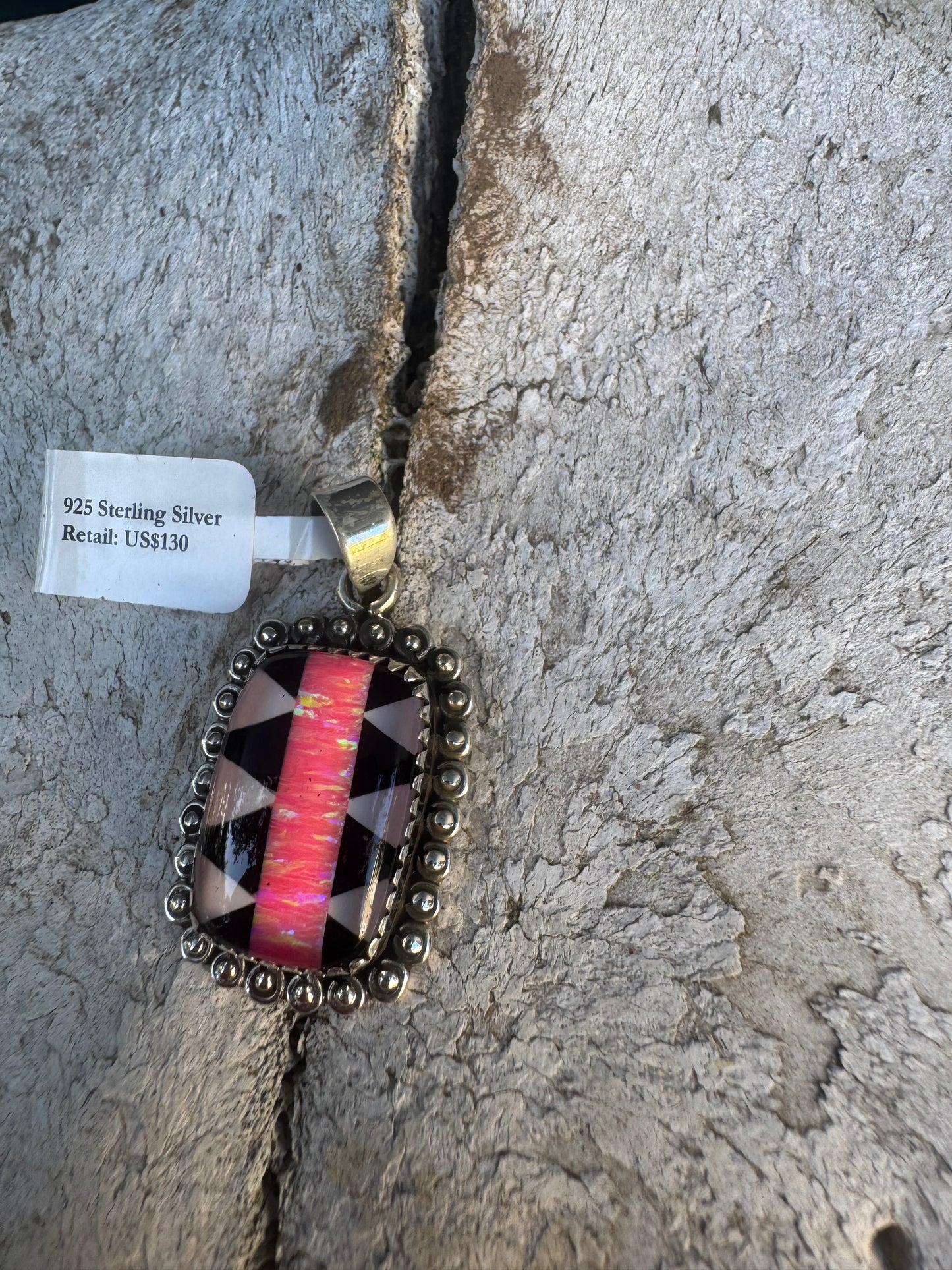 Aurora Fire Opal Pendent