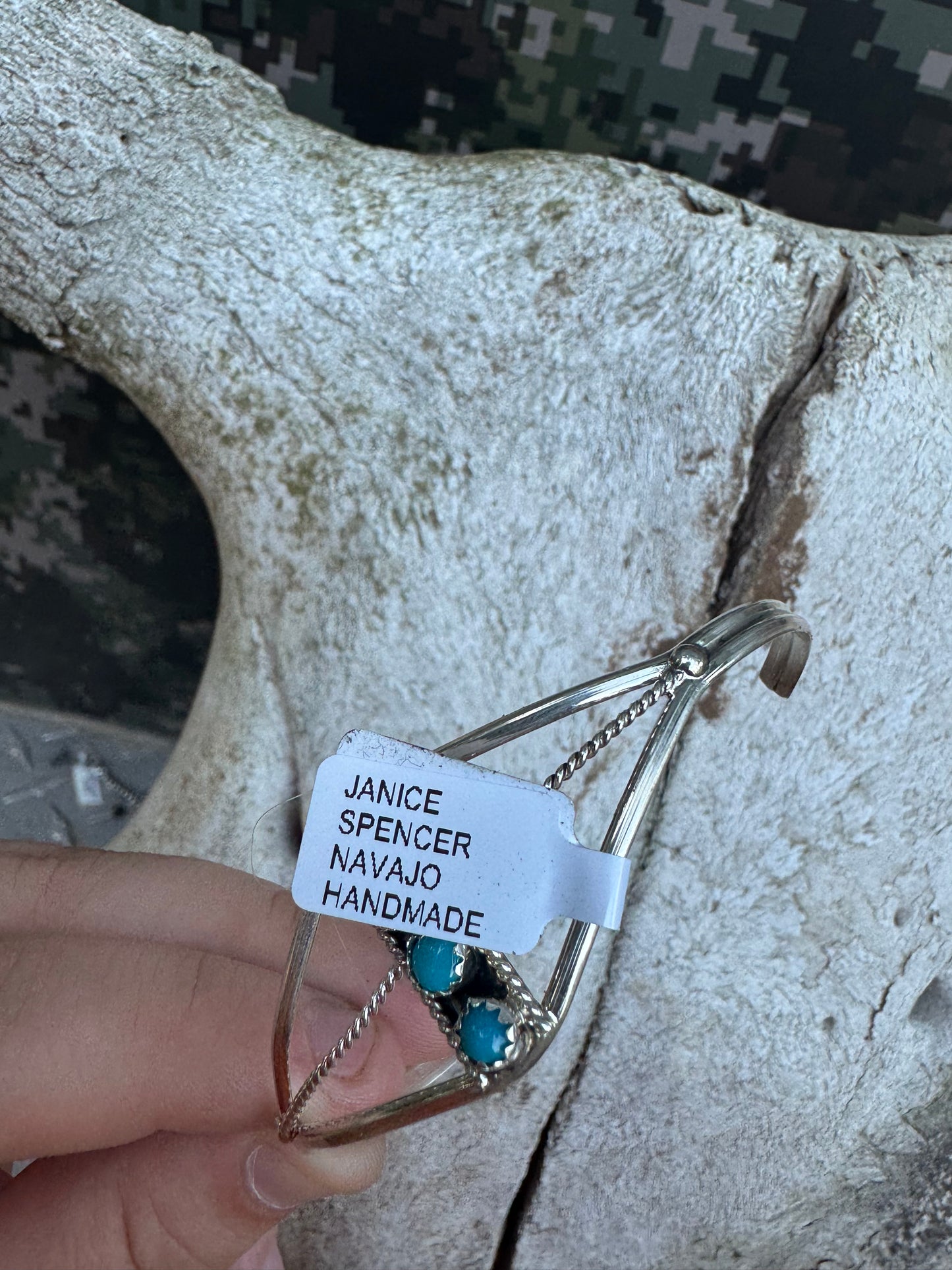 Navajo Made 4 Stone Bracelet