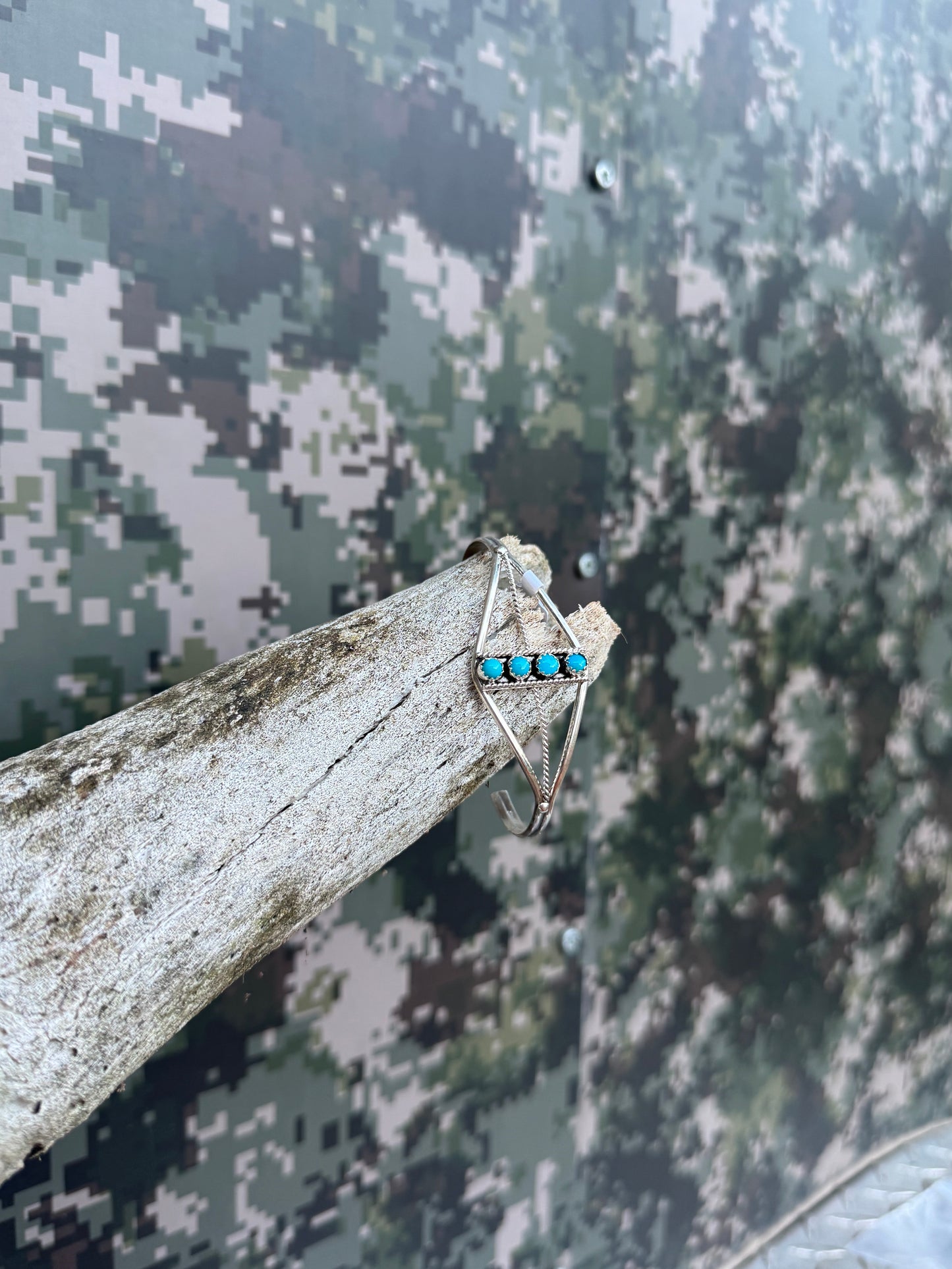 Navajo Made 4 Stone Bracelet