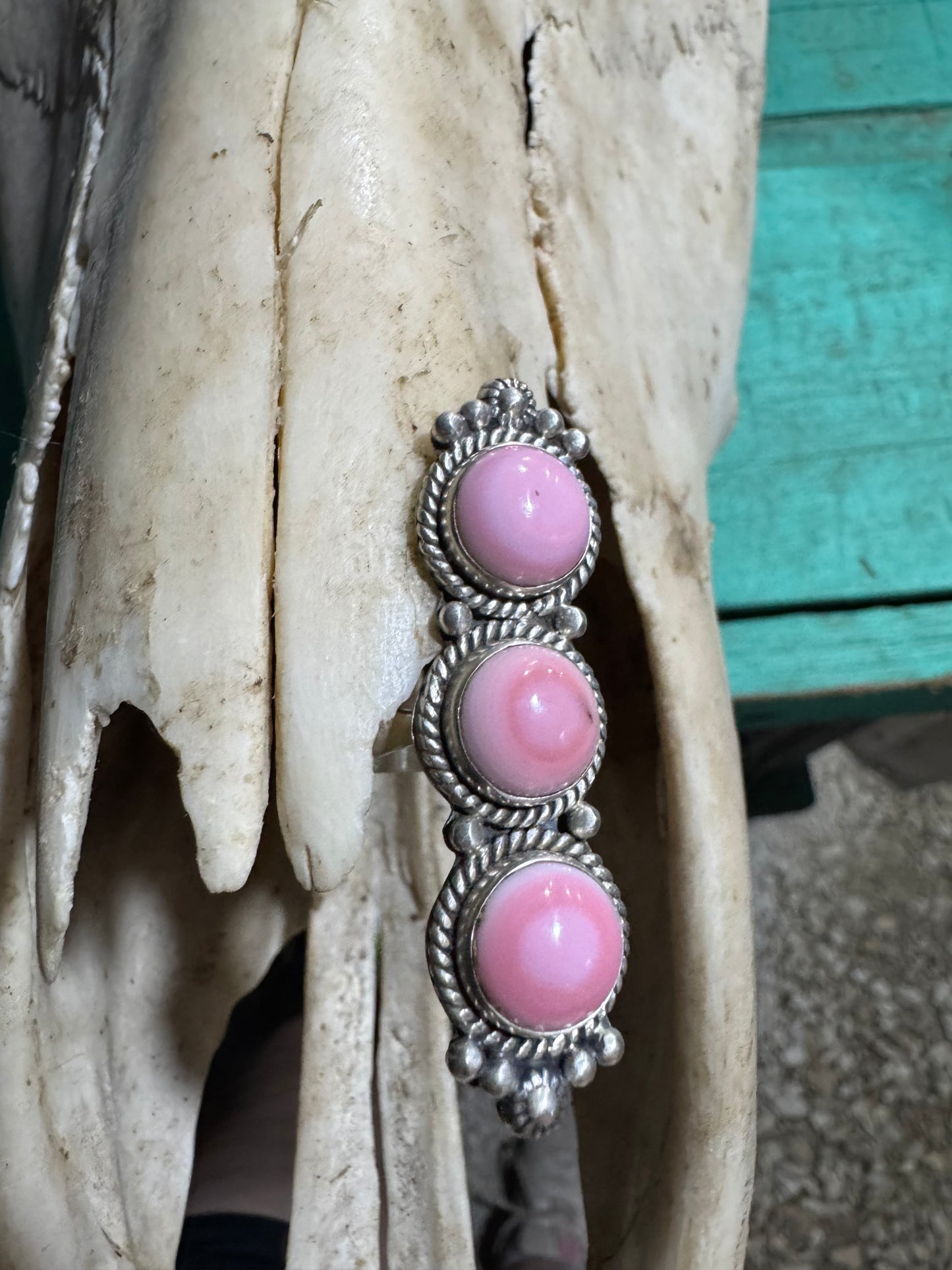 Statement Pink Conch Ring