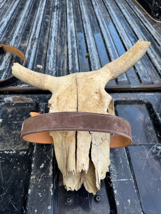 Brown Suede Belt