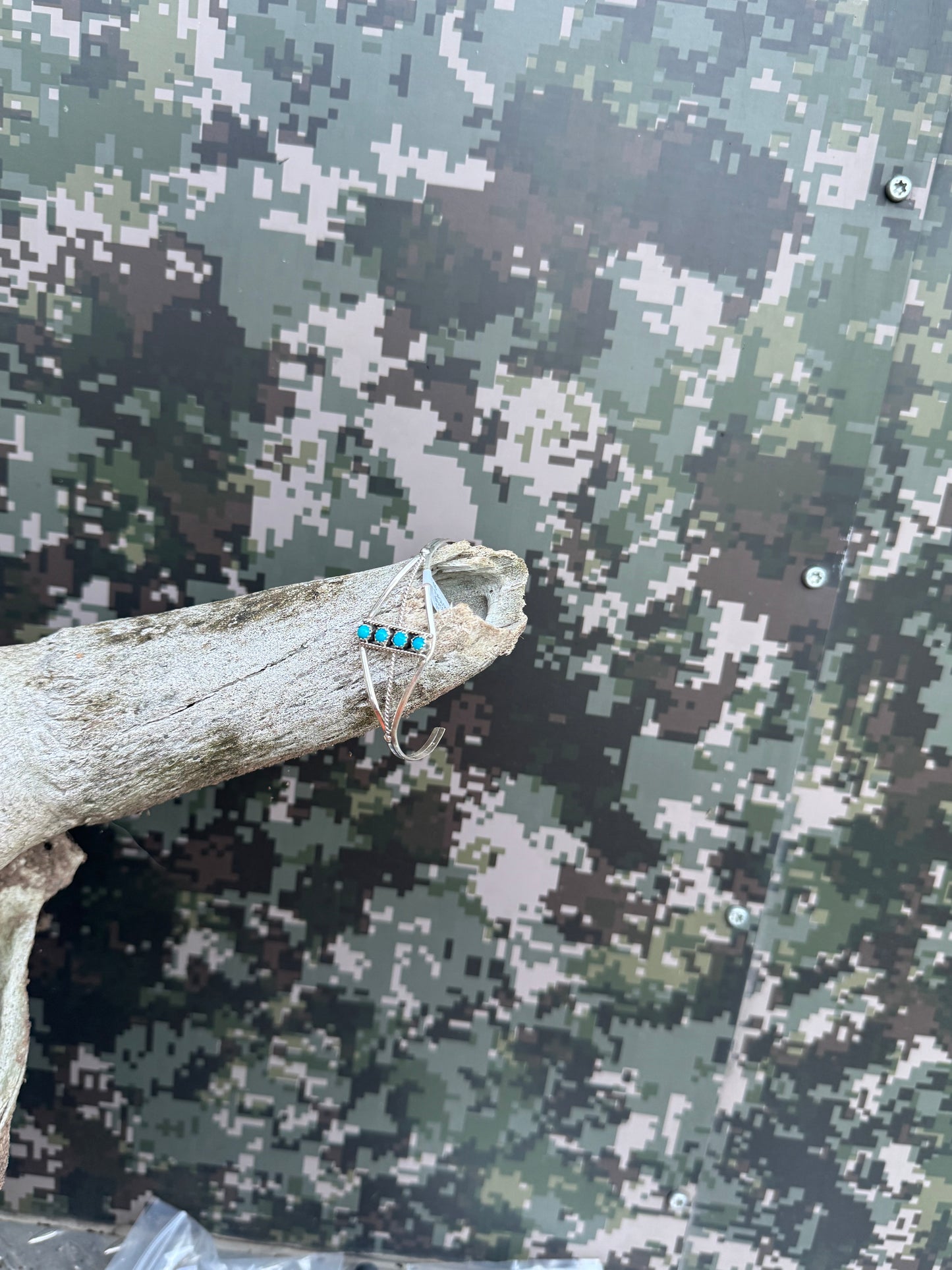 Navajo Made 4 Stone Bracelet