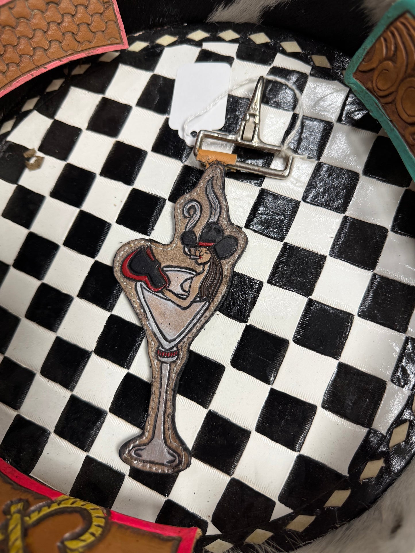 Cowgirl Martini Purse Charm