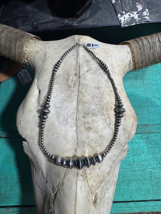 Graduated Sterling Pearl Necklace