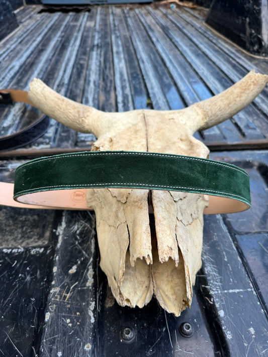 Forest Green Suede Belt