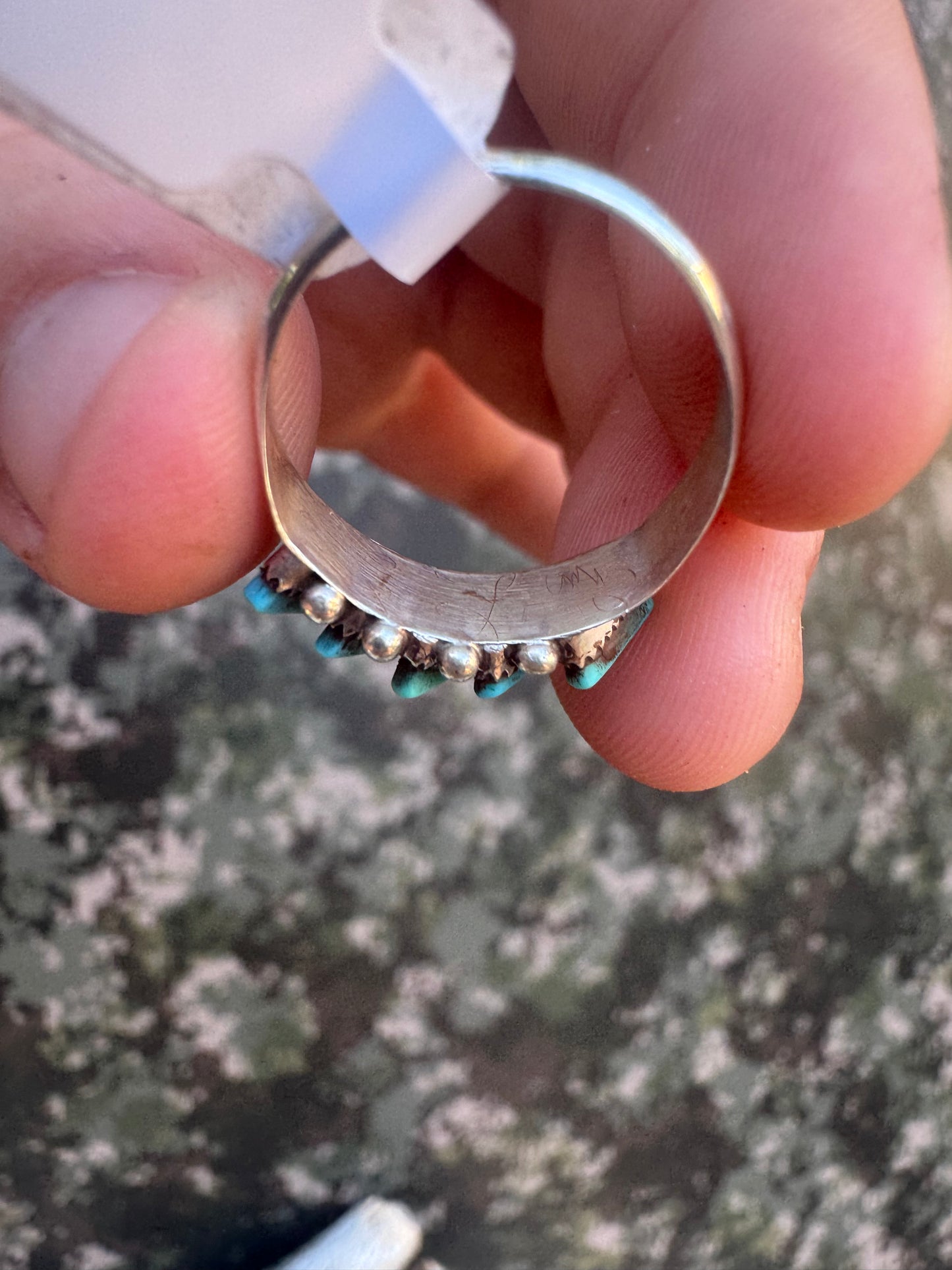 Kingman Turquoise Zuni Ring