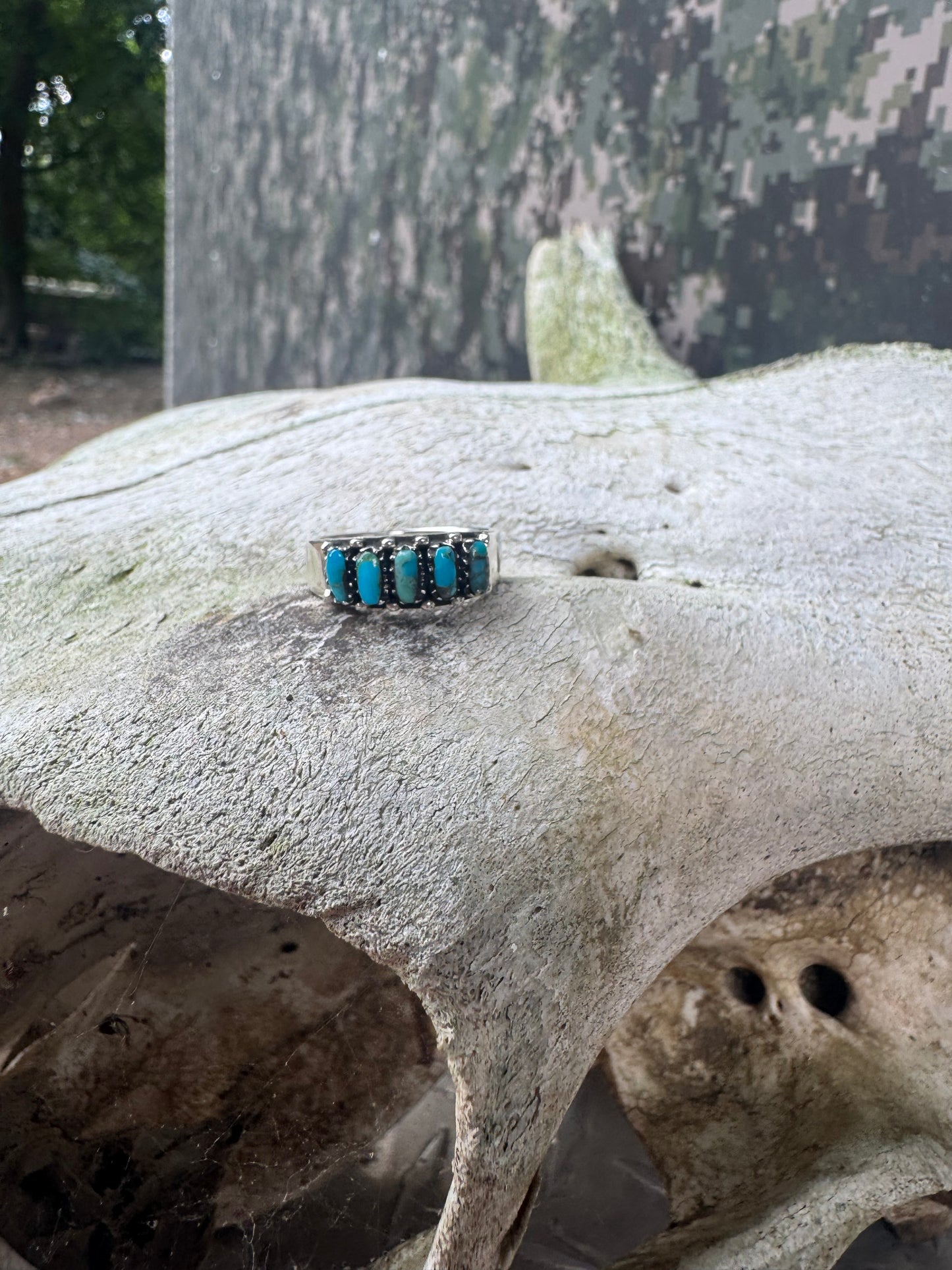 5 Stone Turquoise Ring