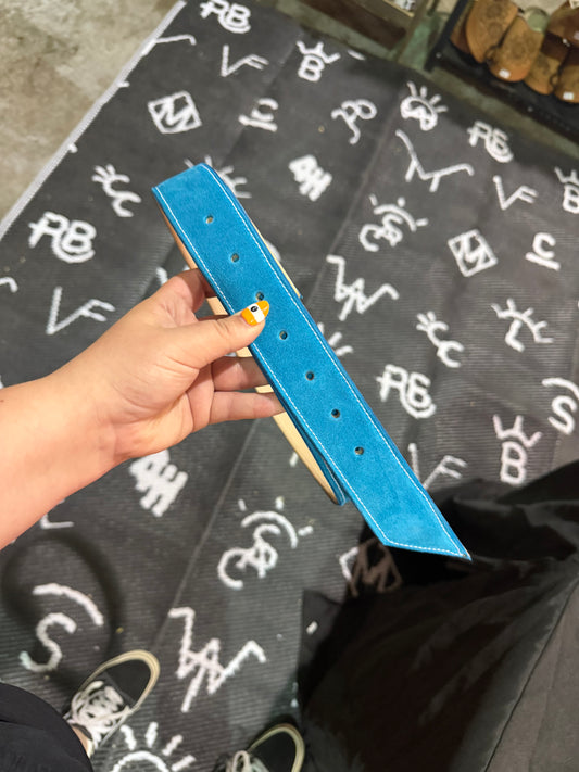 Teal Suede Belt