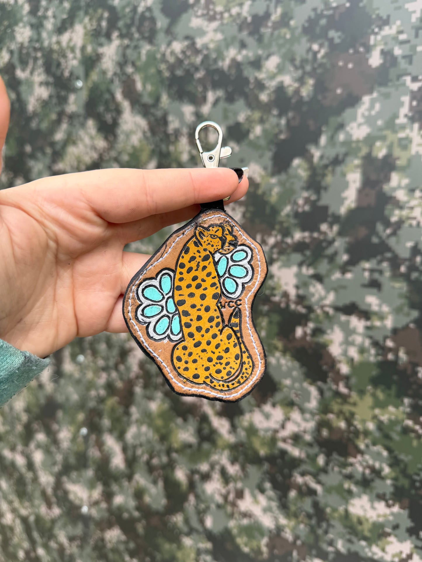 Cheetah Purse Charm