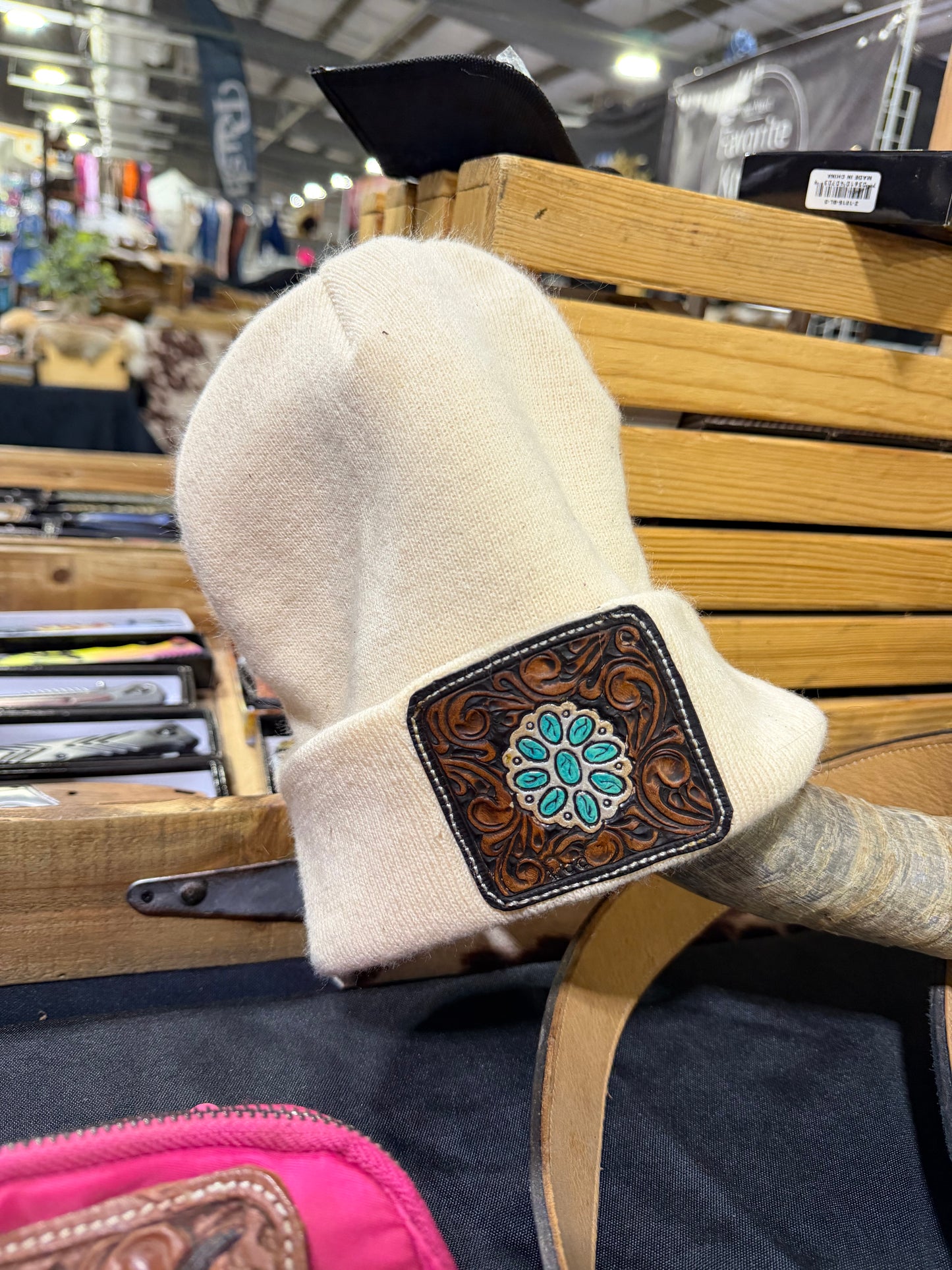 Turquoise Cluster Beanie