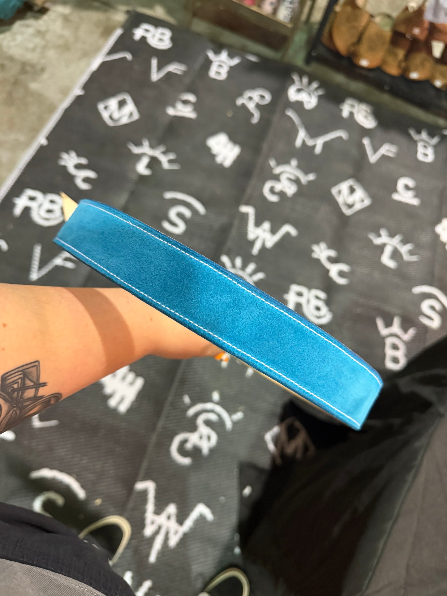Teal Suede Belt