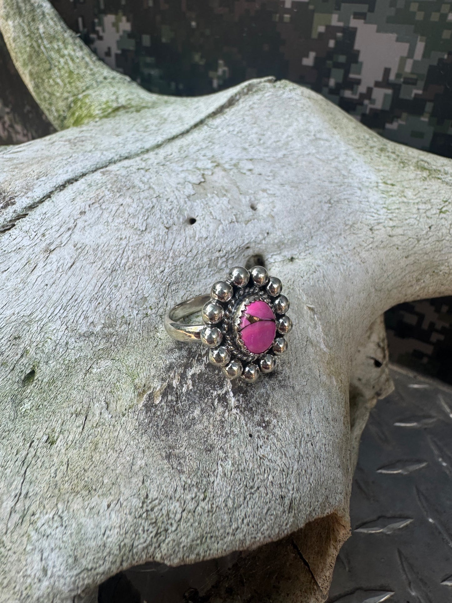 Cotton Candy Flower Ring