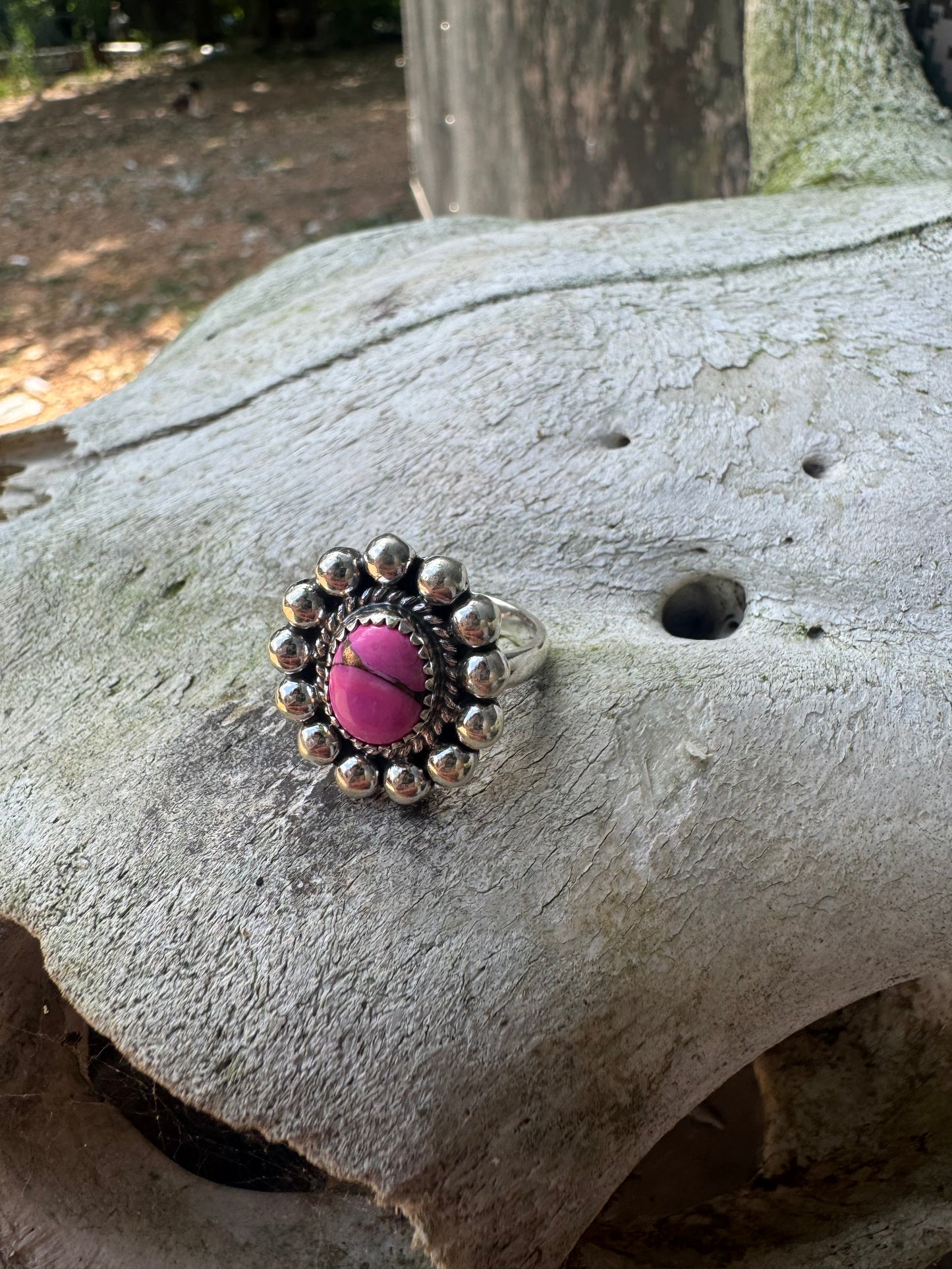 Cotton Candy Flower Ring