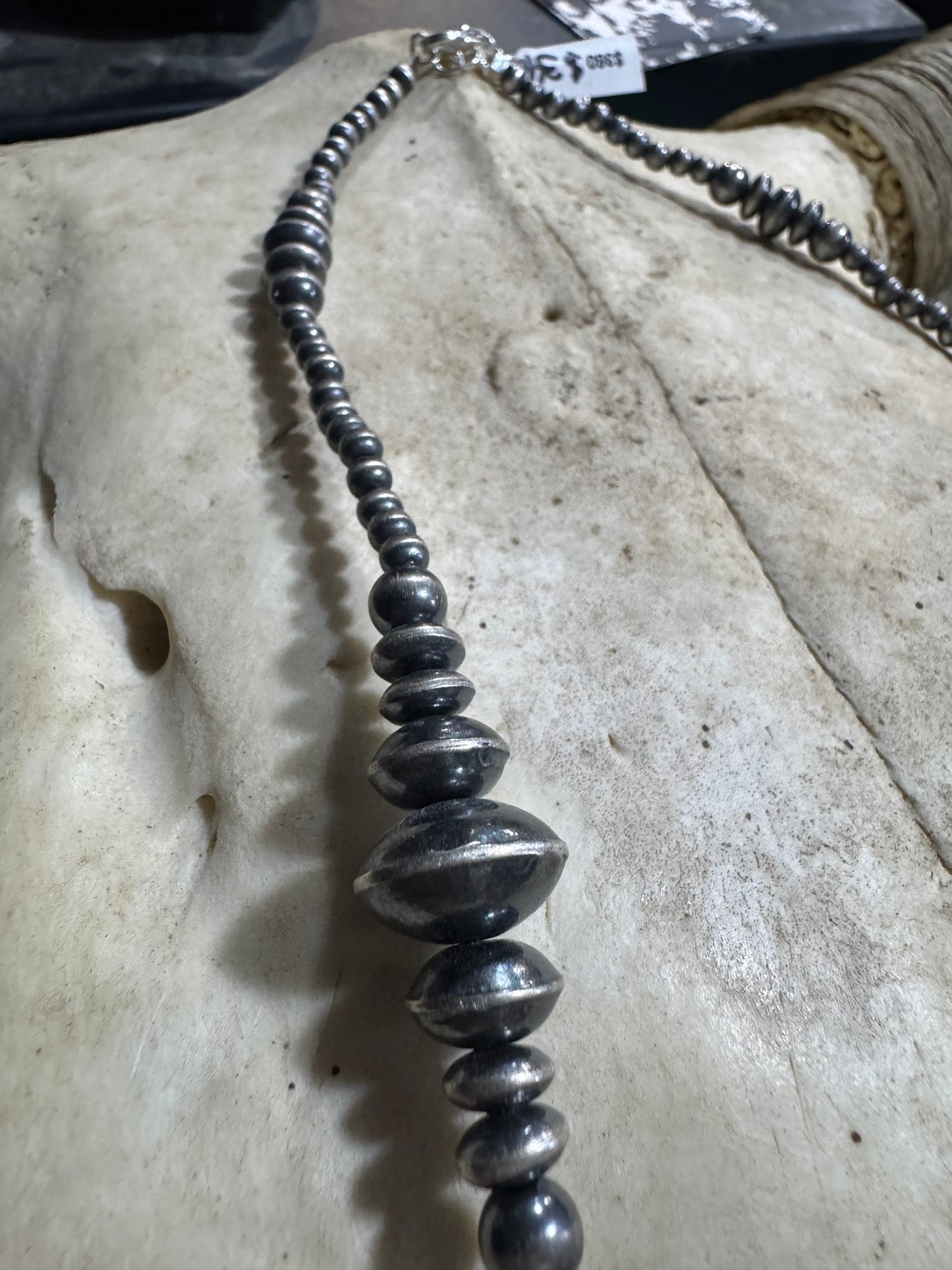 Graduated Sterling Pearl Necklace