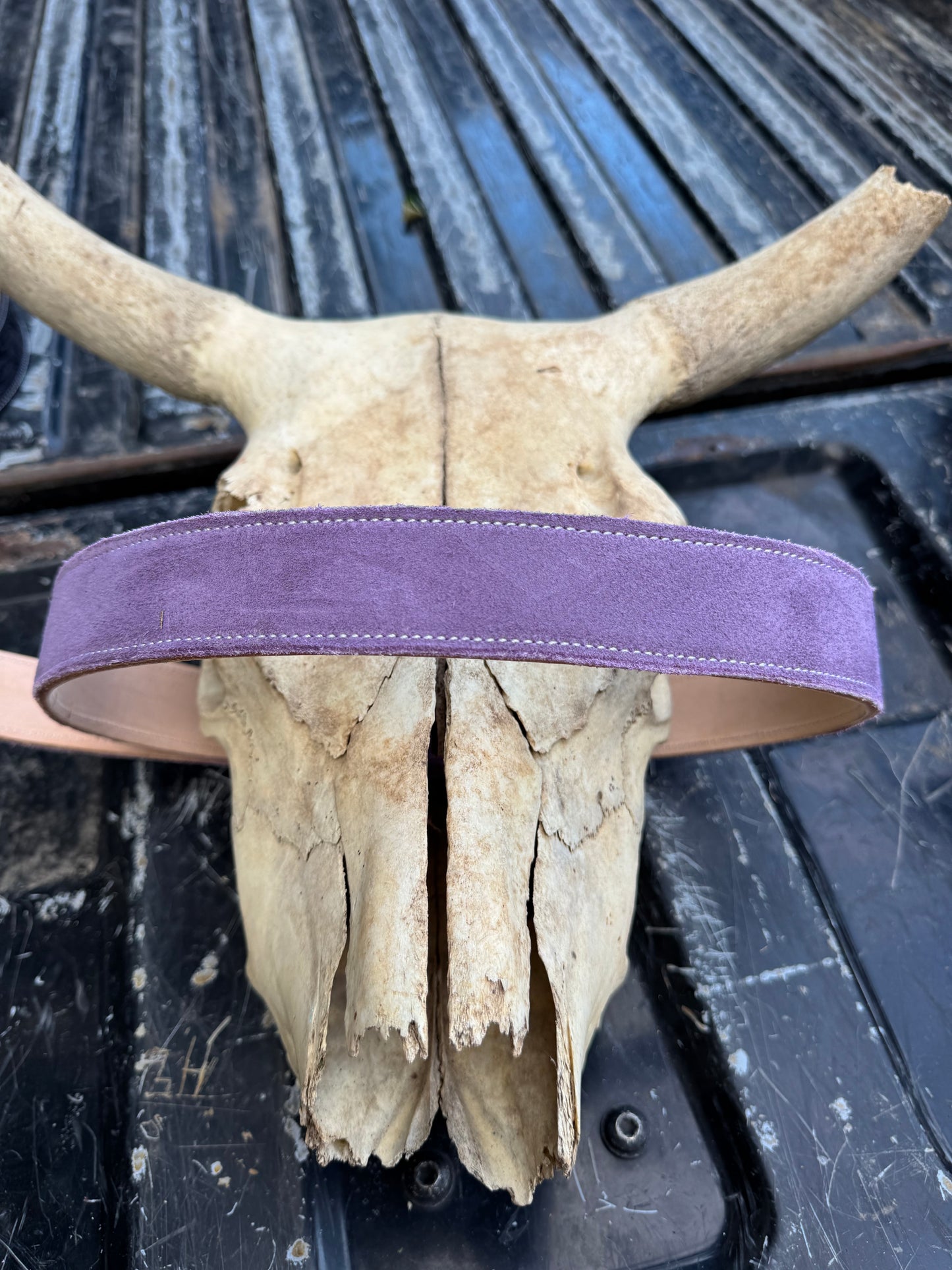 Lavender Suede Belt
