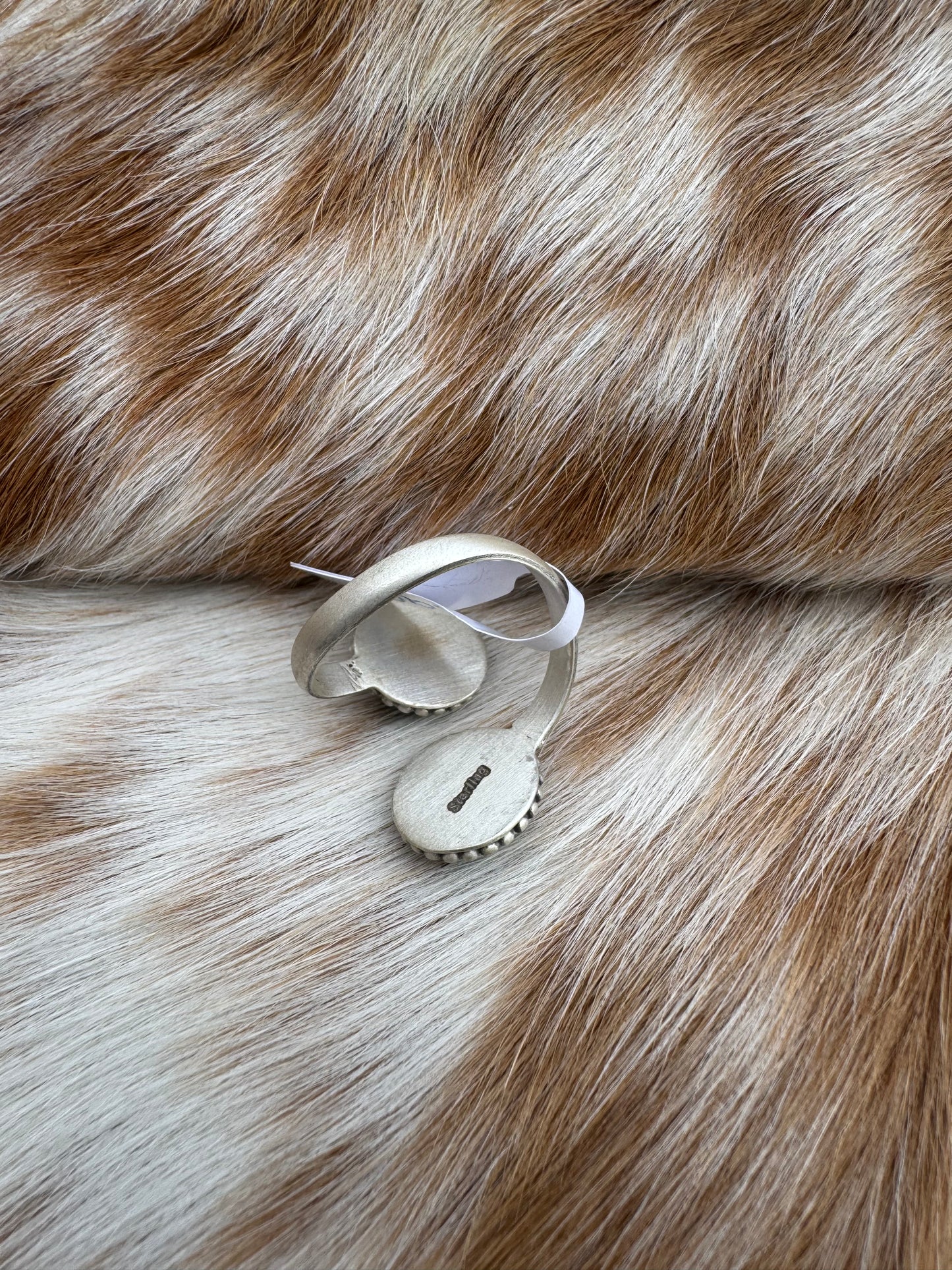 Double Turquoise Adjustable Ring