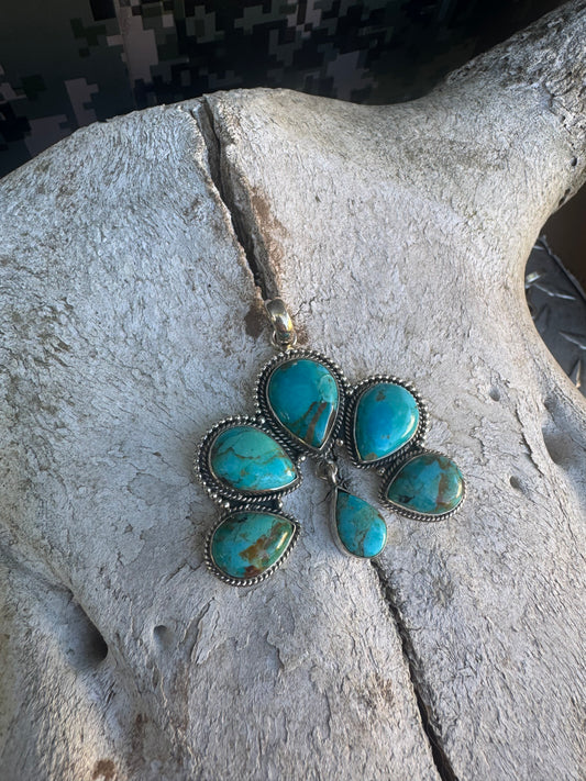 Large Turquoise Naja Pendent