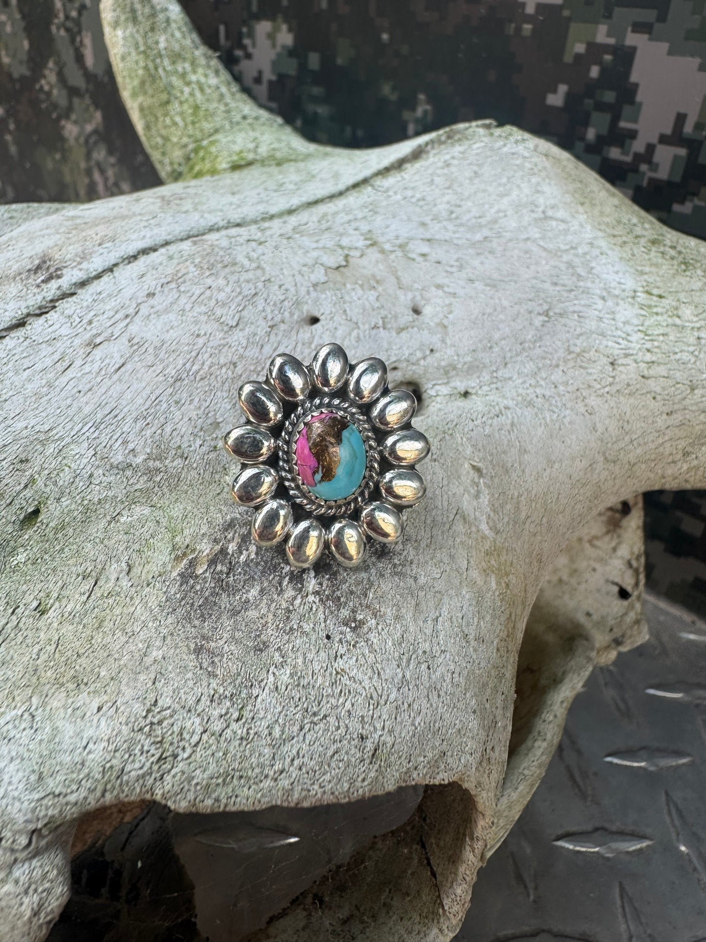 Cotton Candy Flower Ring