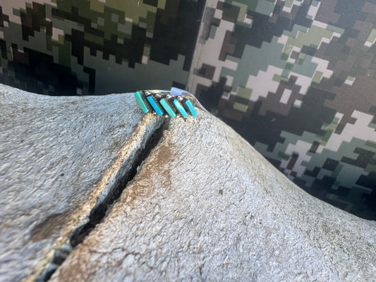 Kingman Turquoise Zuni Ring