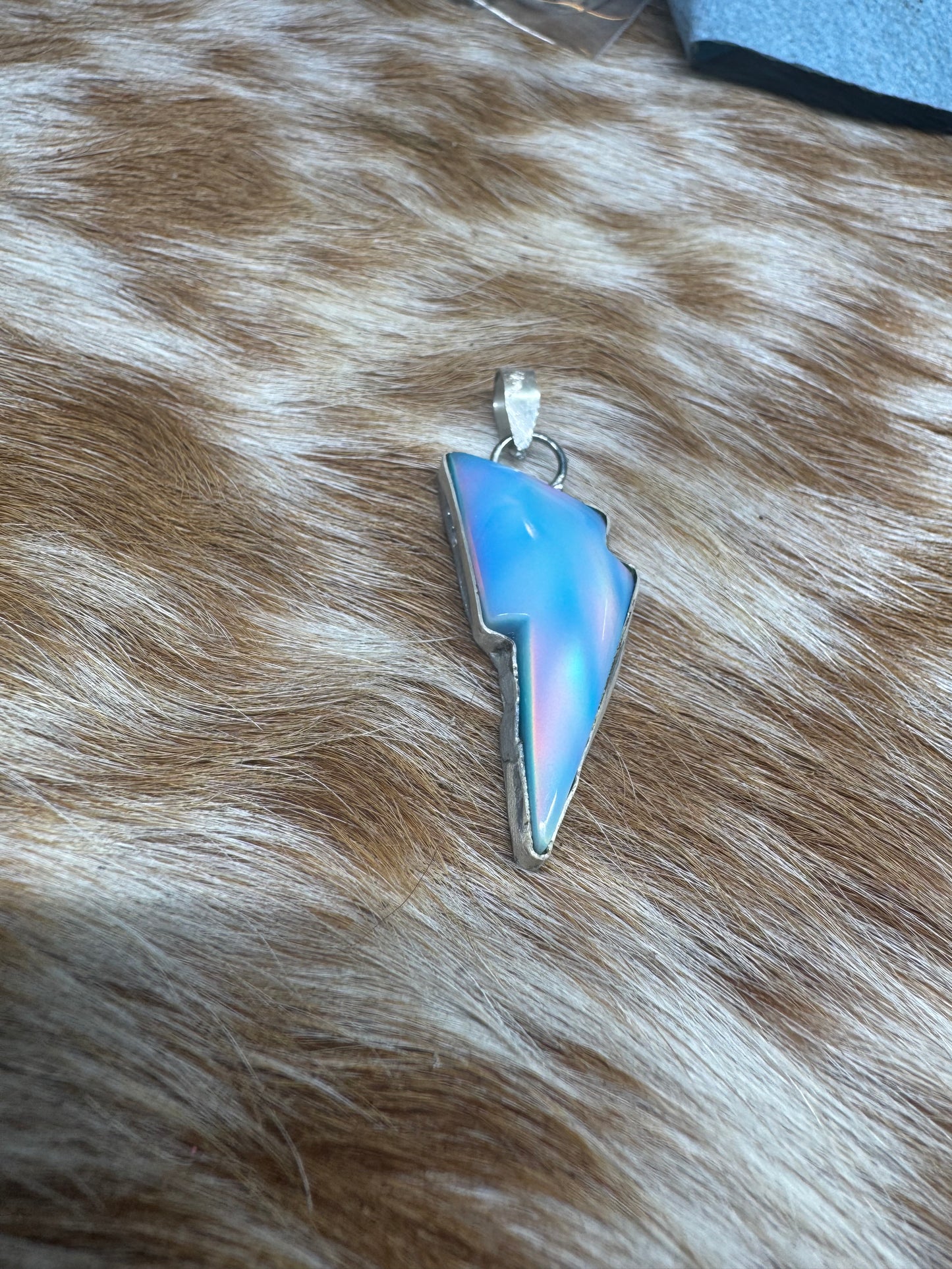Blue Aurora Opal Pendent