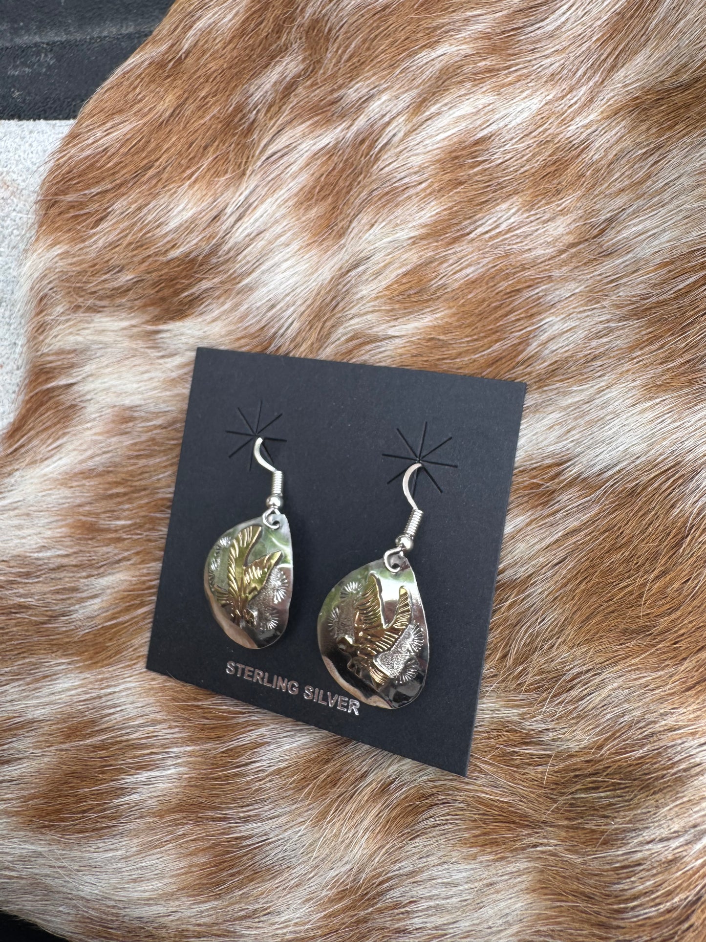 Navajo Made Eagle Earrings