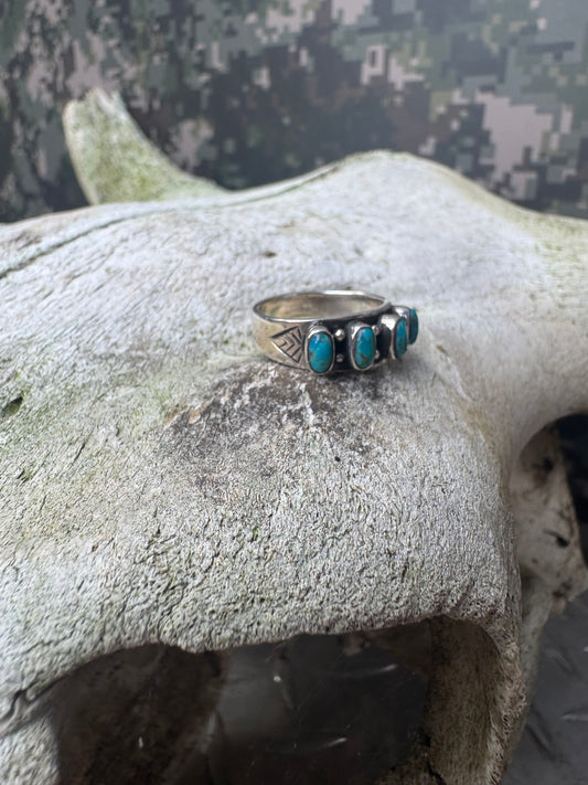 4 Stone Turquoise Ring