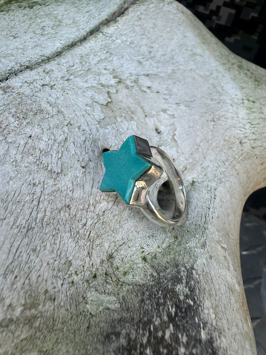Turquoise Star Ring