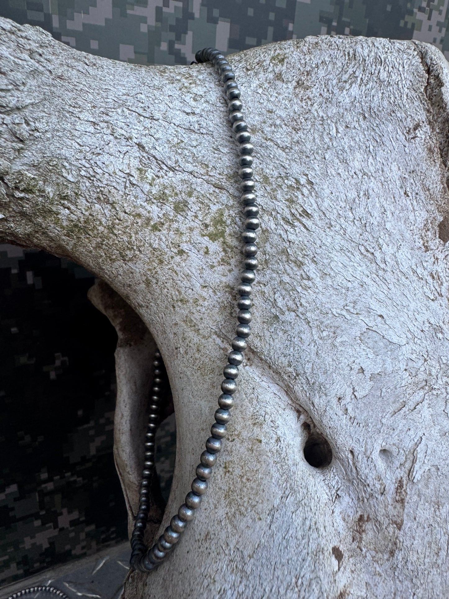3mm Sterling Silver Pearl Necklace