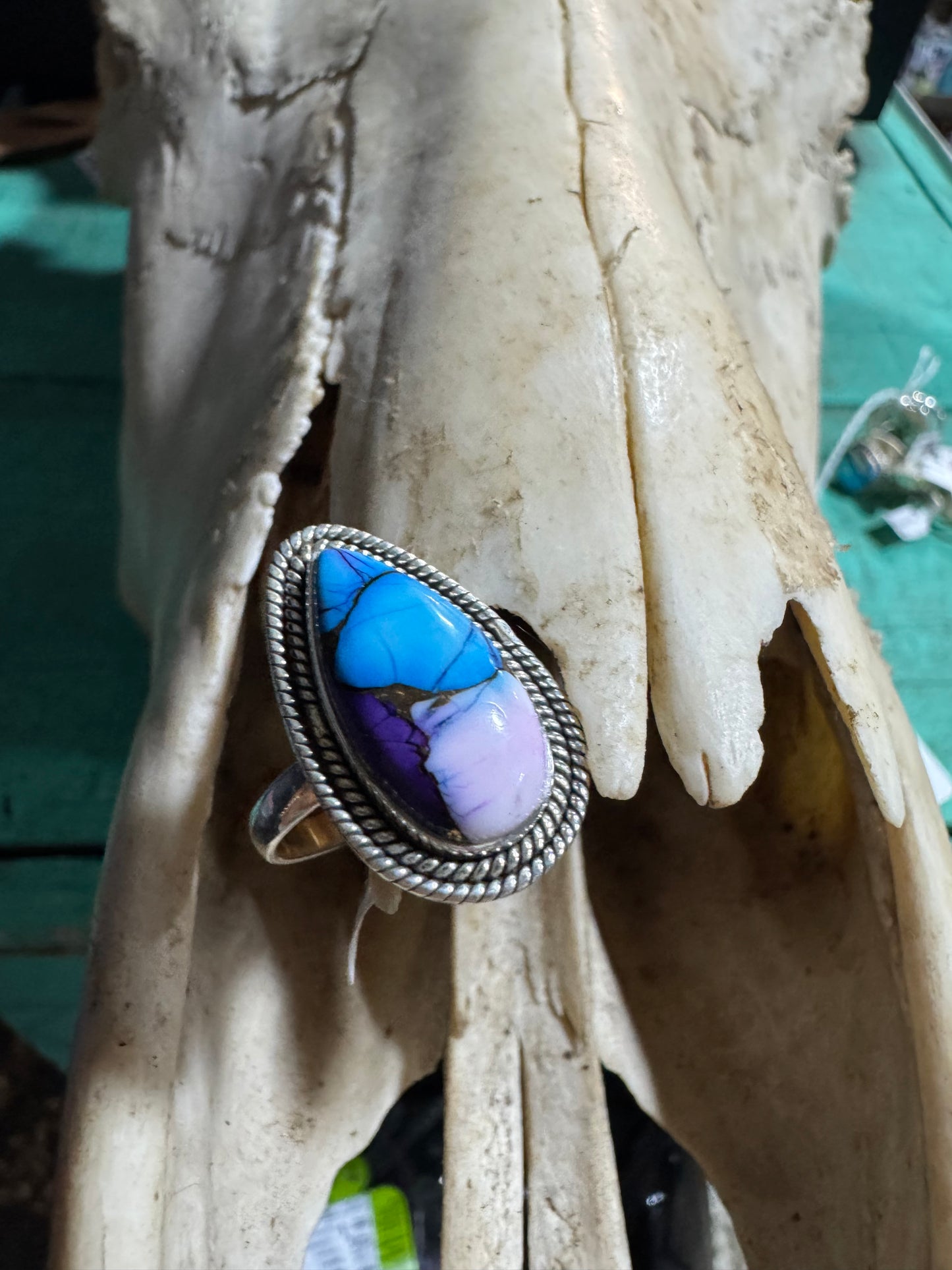Purple Dahlia Ring