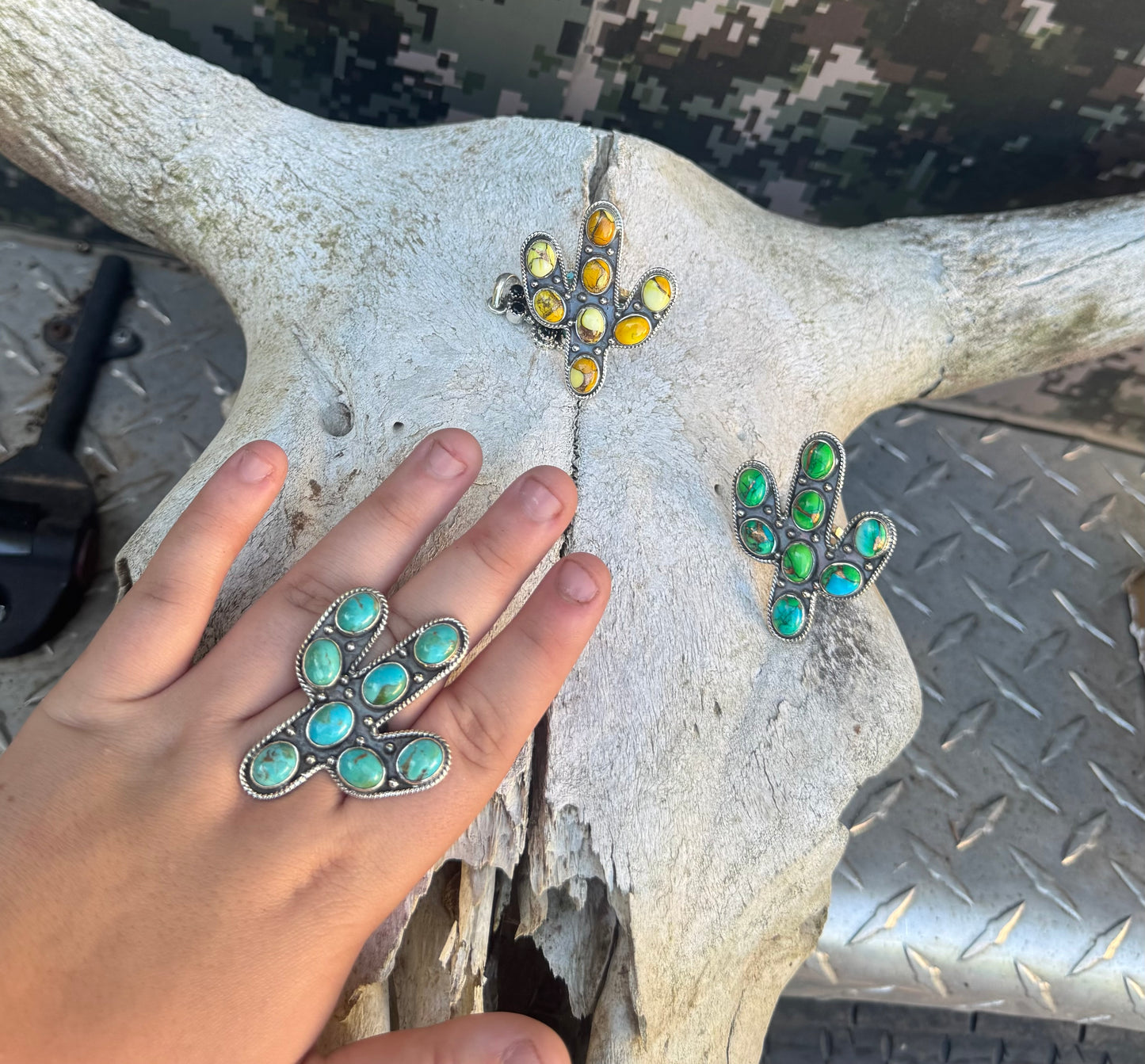 Large Cacti Ring Collection