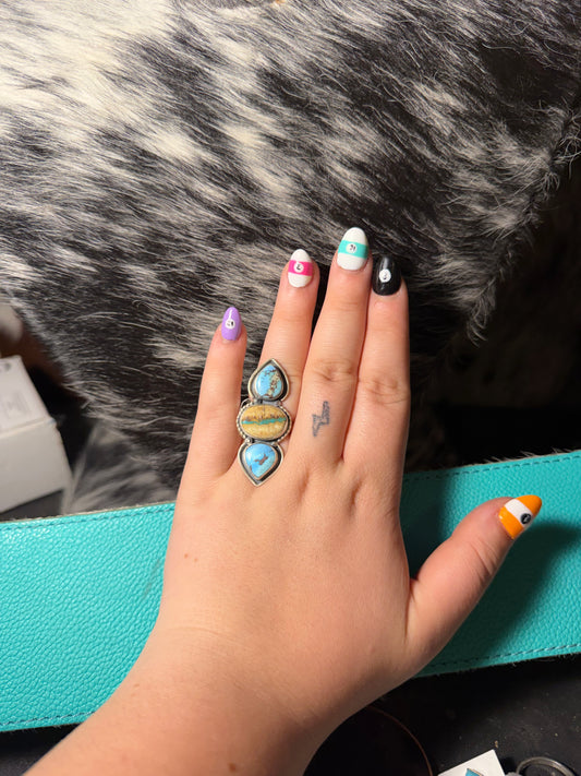 Golden Hills & Royston Ribbon Statement Ring