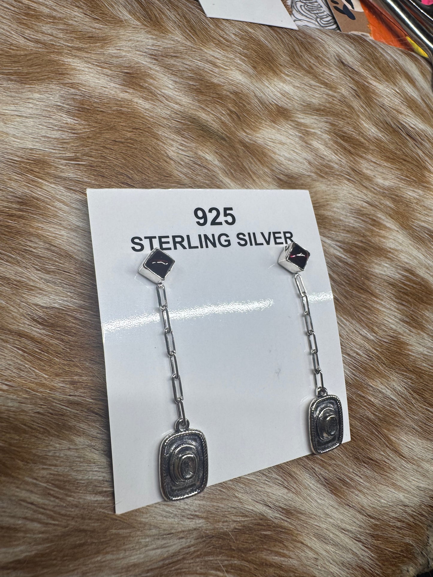 Cowboy Hat Dangle Earrings
