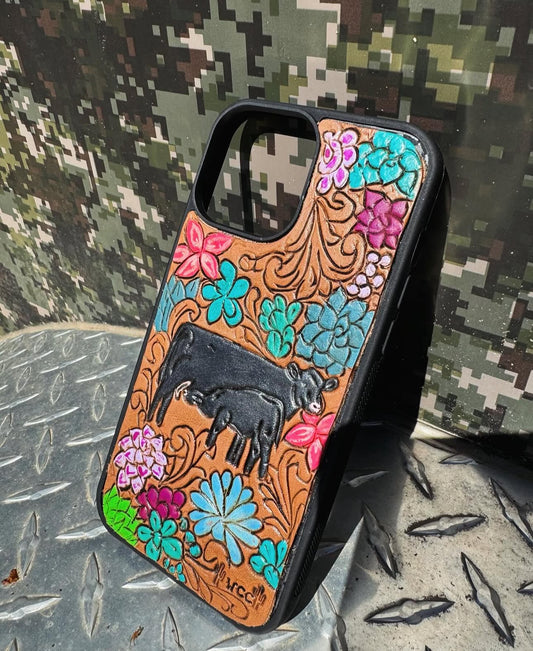 Angus Pair Tooled Case