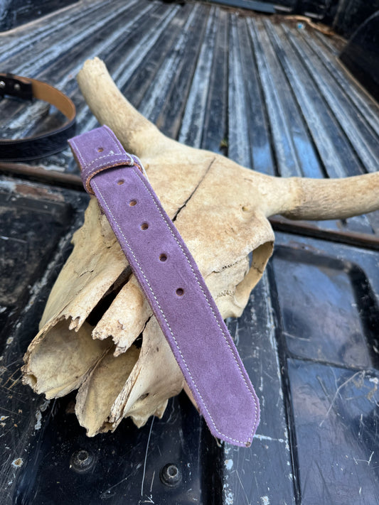 Lavender Suede Belt