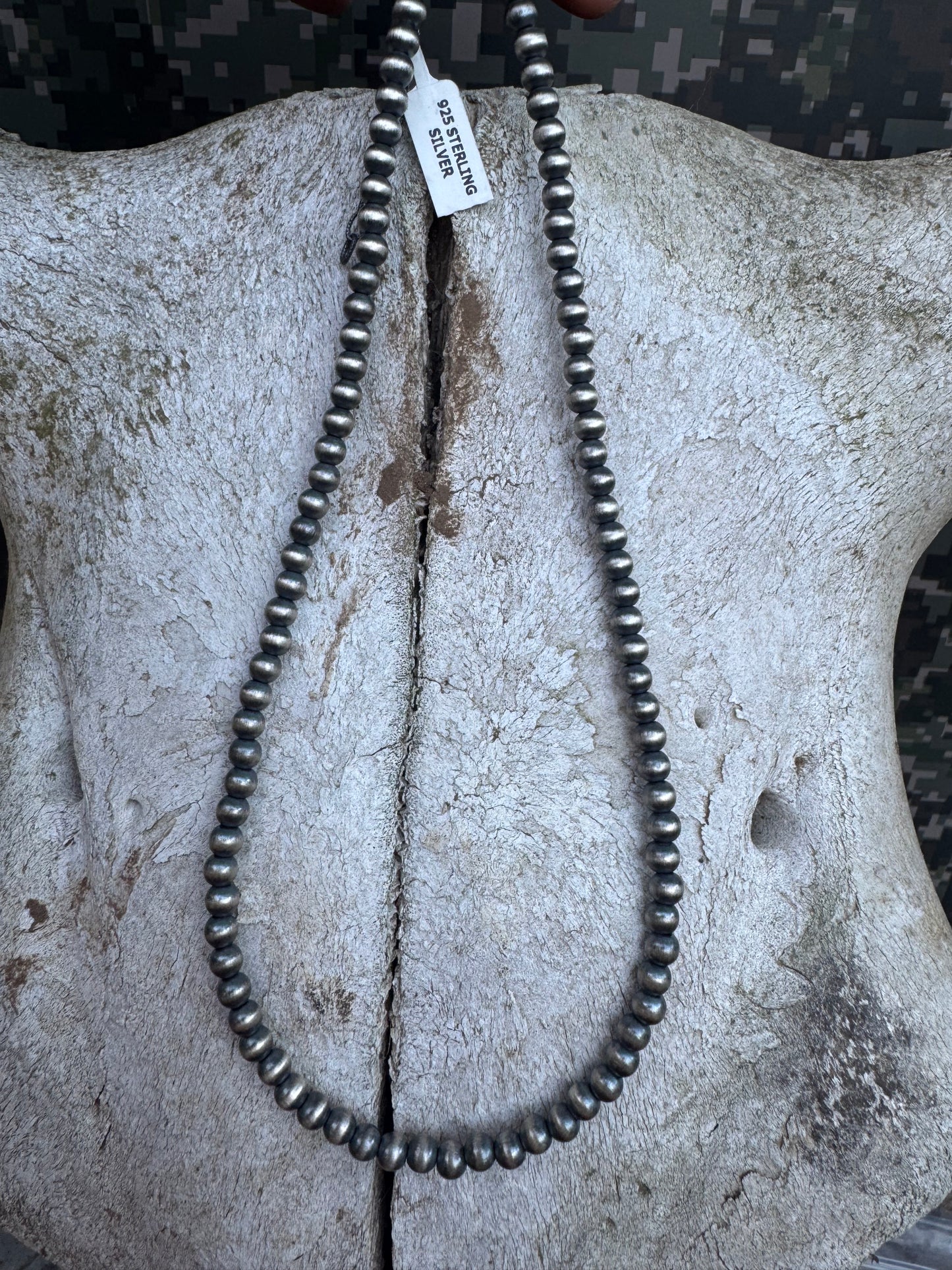 5mm Sterling Silver Pearl Necklace